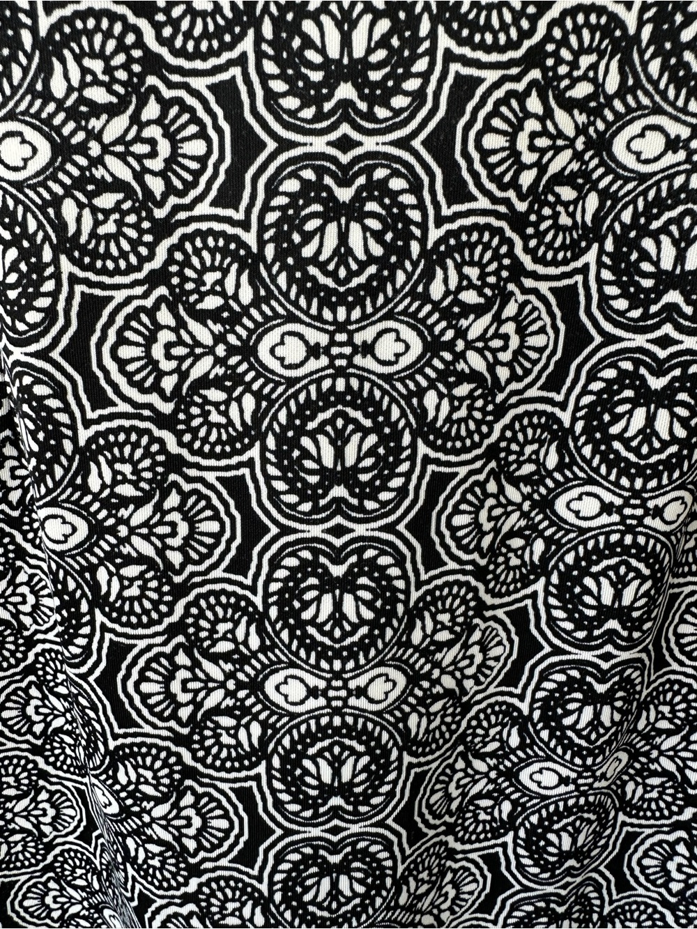 New York & Company Black and White Lace-Print Sleeveless Sheath Dress - Picture 3 of 6